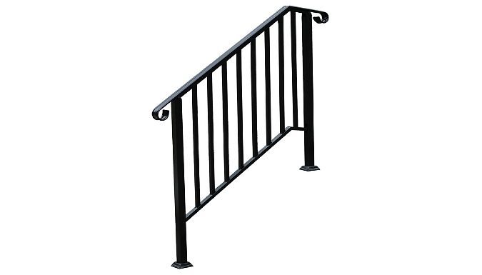 Black Steel Handrail - 3 Designs