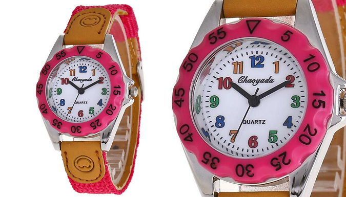 Kids Canvas Quartz Watch - 3 Colours