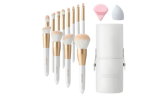 12-Piece Professional Makeup Brush Set