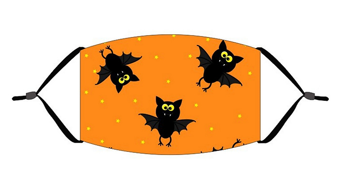 5-Pack of Halloween Cartoon Face Coverings - Kids or Adults