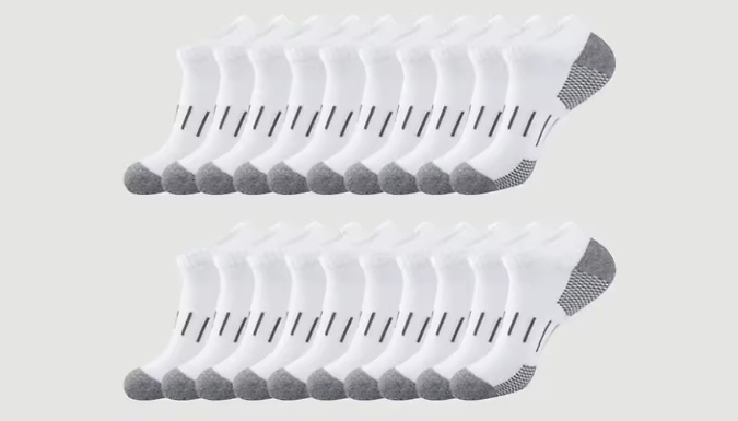 10-Pack Breathable Socks - 4 Colours!