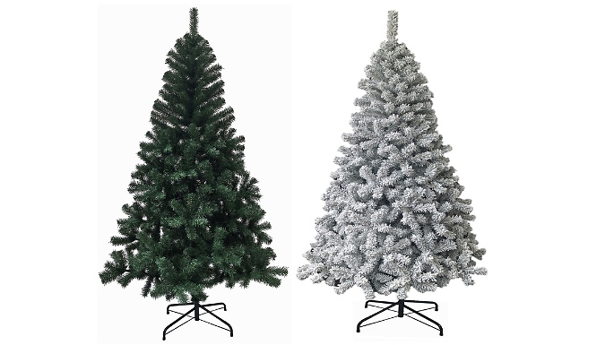 6FT or 7FT Artificial Christmas Tree - Normal or Flocked!