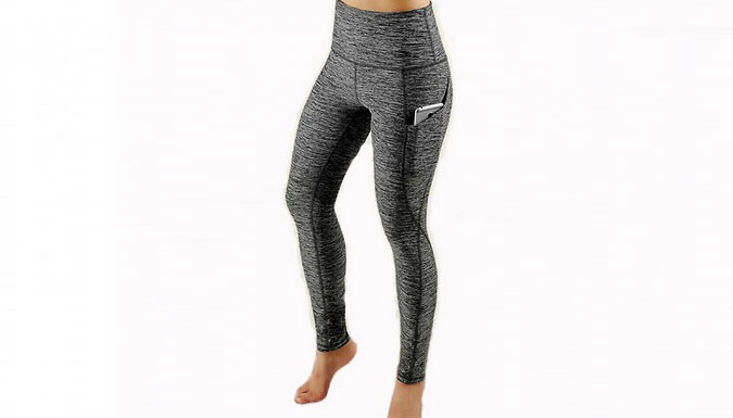 Sports Leggings With Side Pocket - 5 Colours & 3 Sizes