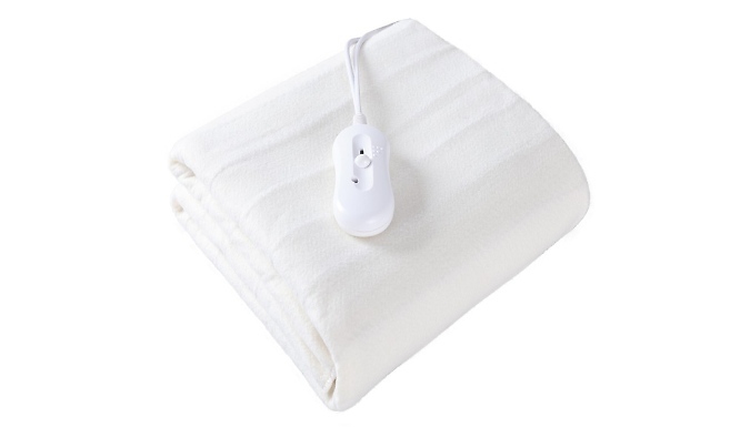 Electric Under Blanket with Adjustable Heat Settings - 2 Sizes