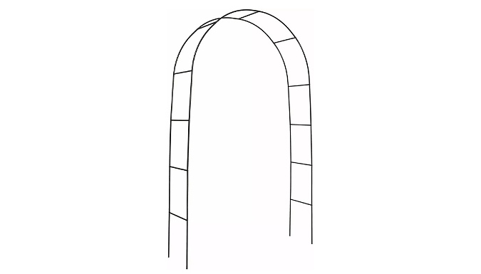 2.4M Metal Climbing Plant Garden Archway