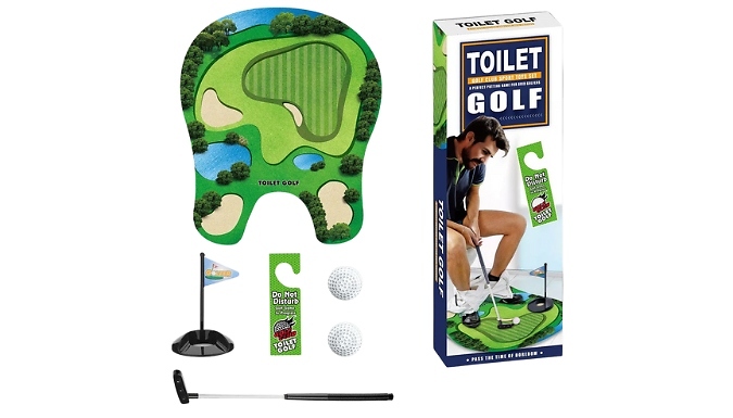 Toilet Mini Golf Set - Great Secret Santa Gift!
