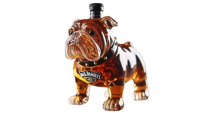 Bulldog-Shaped Whiskey Decanter Bottle - 2 Styles