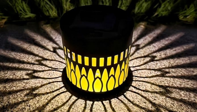 Solar Hollow-Out Projection Wall Light - 4 Designs, 2 Colours!