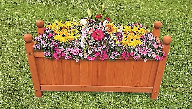 1 or 2 Wooden Garden Planters - 3 Sizes