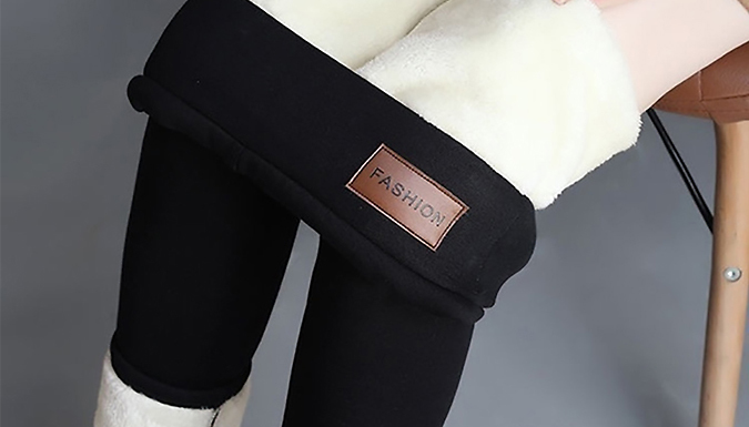 Fleece Lined Winter Leggings - 4 Designs & 5 Sizes from Go Groopie IE