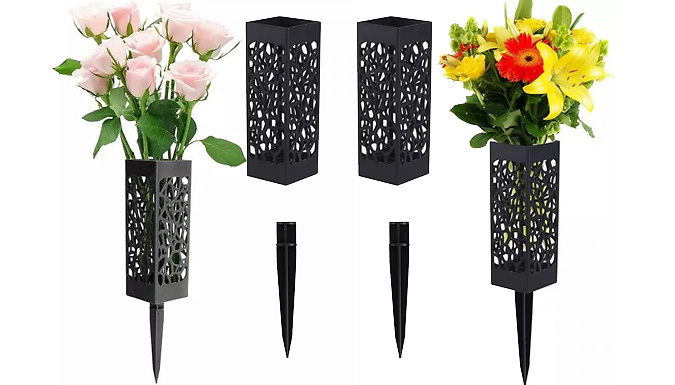 Laser-Cut Hollow Flower Holder - 1, 2 or 4