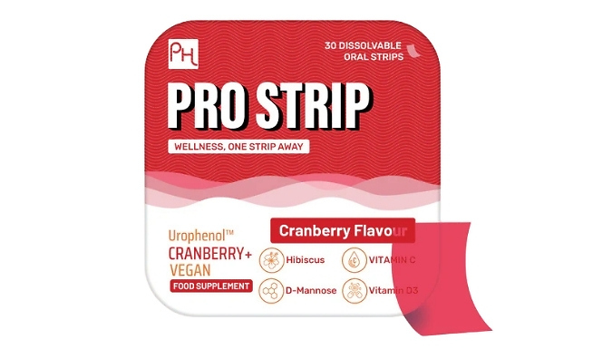Urinary Health Cranberry & Urophenol Oral Strips - Cranberry Flavour!