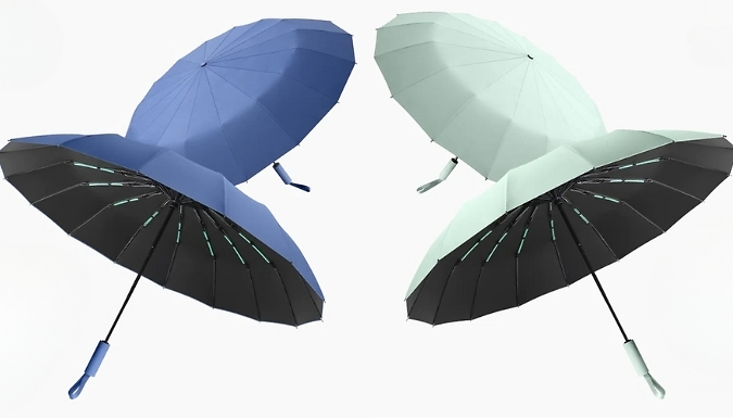 16K Large Double Bones Automatic Umbrella - 4 Colours