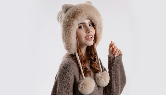 Women’s Cat Ear Faux Fur Winter Hat - 5 Colours