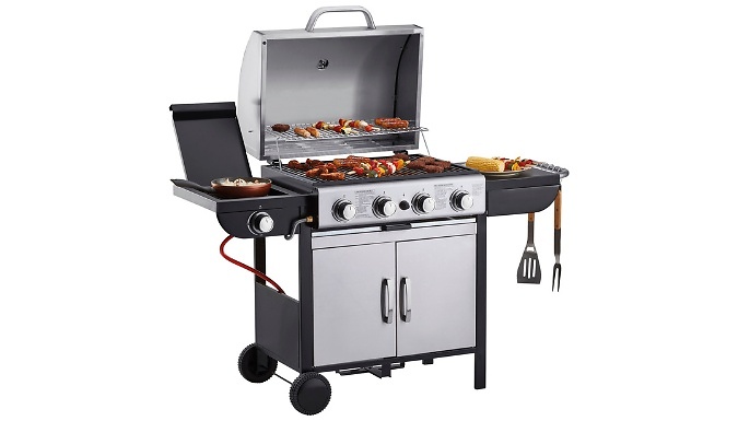 Blazebox 4 + 1 Gas Burner Barbecue