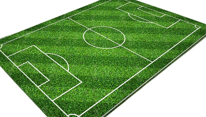 Printed Football Pitch Rug - 2 Designs, 2 Sizes!