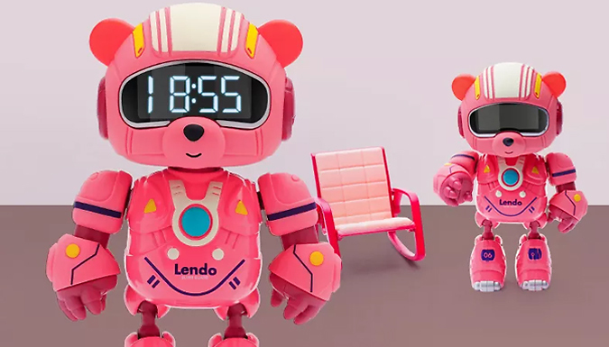 Bear Alarm Clock Robot - 3 Colours