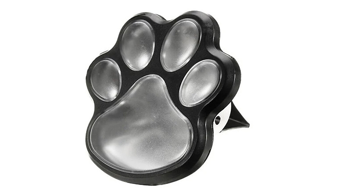 qvc paw print solar lights