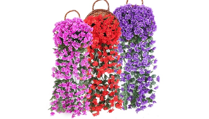 Artificial Hanging Ivy Flowers - 8 Colours