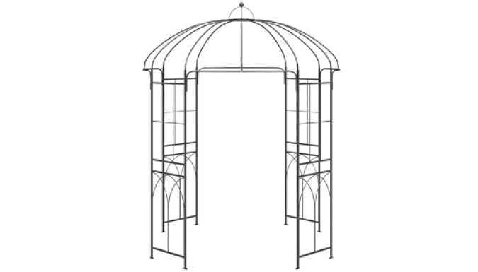 Birdcage-Shaped Metal Pavilion