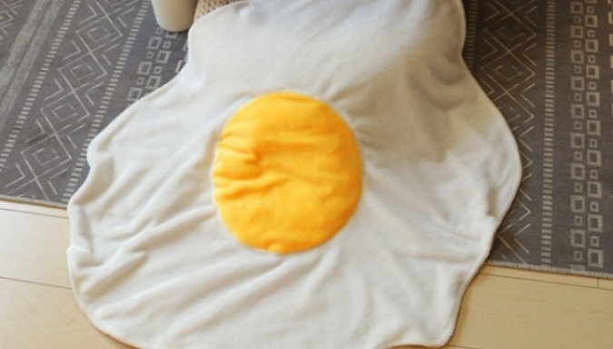 Egg Flannel Soft Round Wool Blanket