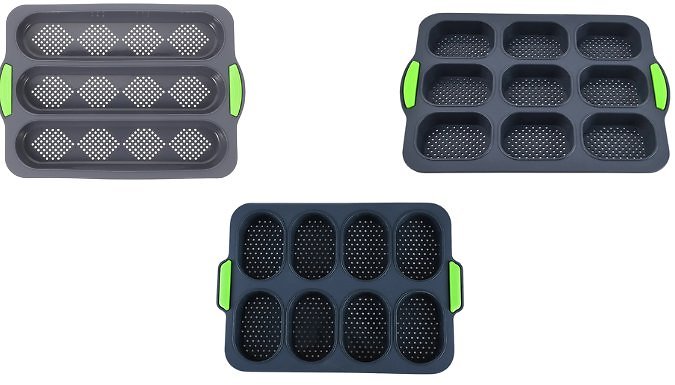 Silicone Baking Tray - 3, 8 or 9 Holes