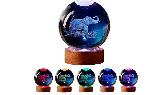 Colour-Changing Elephant USB Orb Lamp from Go Groopie IE