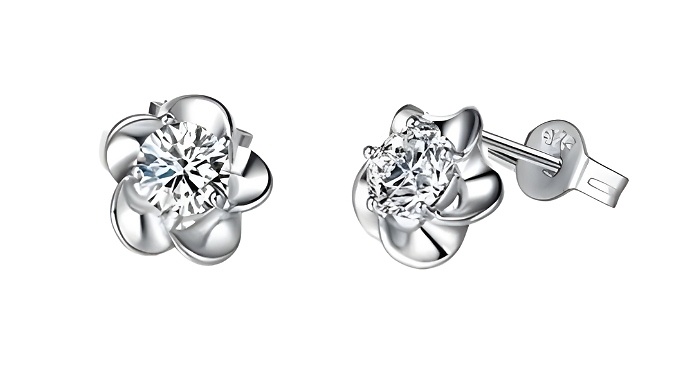 Moissanite Blossom Earrings