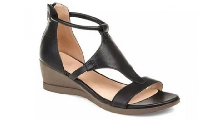 Peep-Toe Wedge Sandals - 4 Colours & 8 Sizes