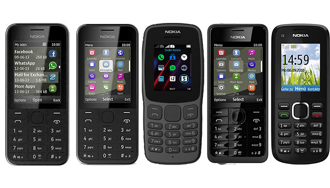 Nokia Phone - 207, C1-02, 106, 301, 208 from Go Groopie