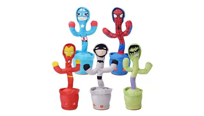 Dancing Superhero Plush Toy - 5 Styles & 2 Options