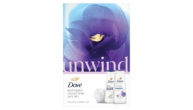 Dove Unwind Bodywash Collection Gift Set - 1, 2, 3 or 4-Pack!