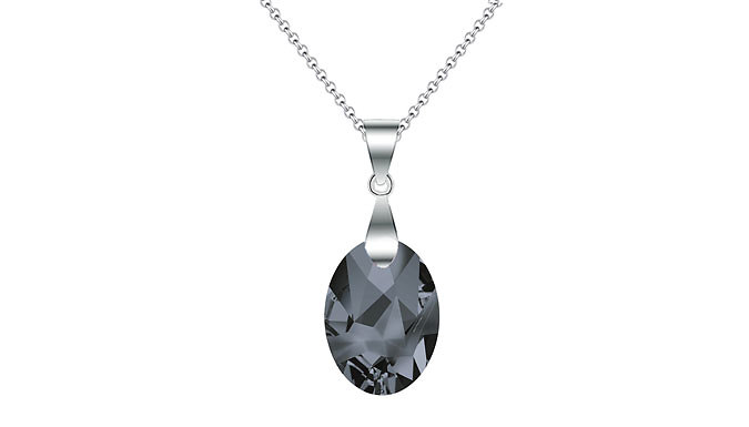 Jean Paul Gaultier Oval Pendant made with Crystal from Swarovski - 4 Colours