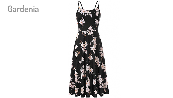 Floral-Print Midi Swing Dress - 7 Styles & 3 Sizes