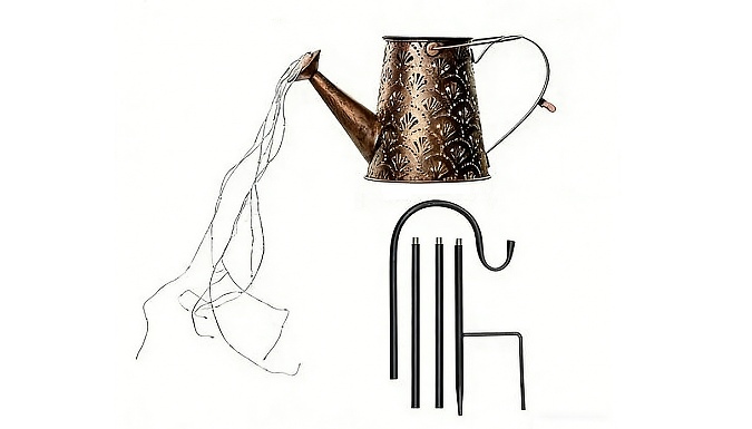 Solar Powered Hollow-Out Watering Can Light - 7 Designs