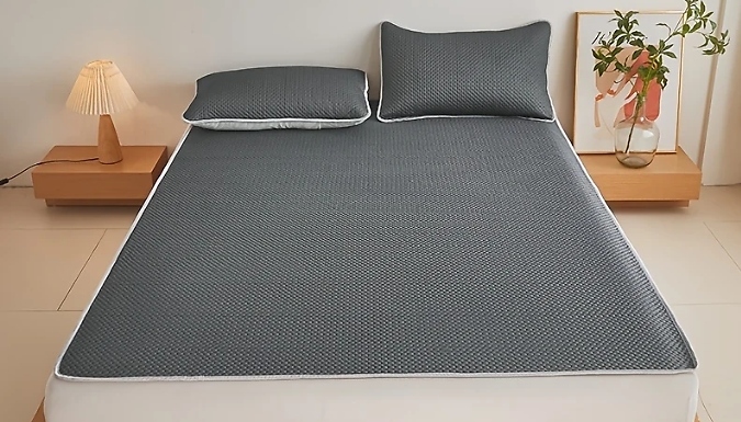 Waffle Ice-Bead Cooling Mattress Topper - 2 Colours, 5 Sizes!