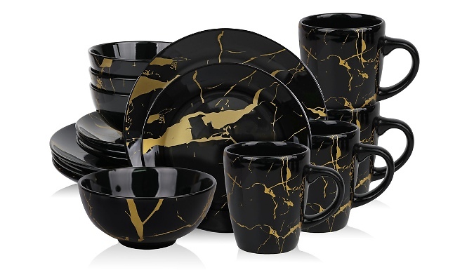 Alivio 16-Piece Premium Porcelain Dinnerware Set