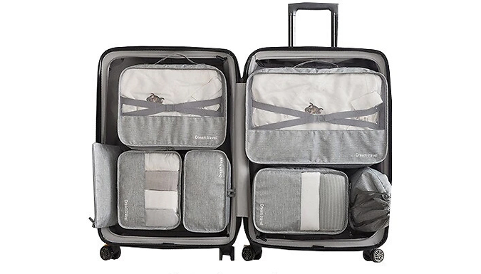 7-Piece Suitcase Organising Storage Bags Set - 5 Colours