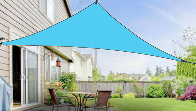 UV-Resistant Triangular Sun Shade Canopy - 2 Sizes & 4 Colours