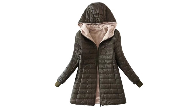 Teddy Lined Puffer Coat - 6 Sizes & 5 Colours