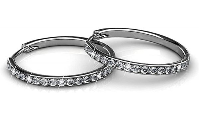 Created Diamond Hoop Earrings - 3 Designs