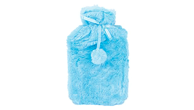 2-Litre Hot Water Bottle & Plush Cover - 7 Colours