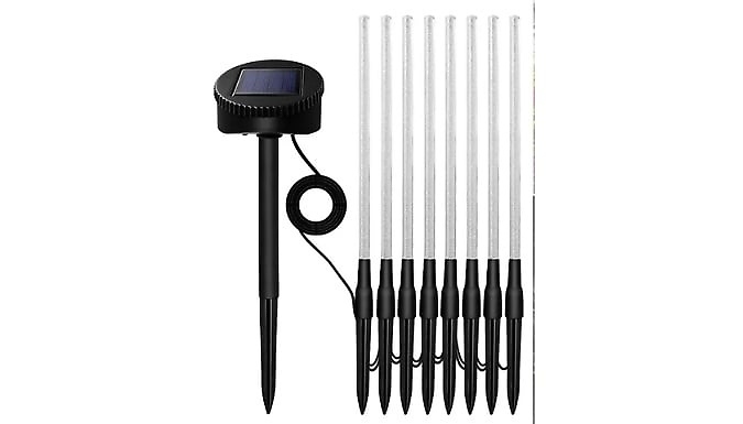 8 or 16-Pack of Solar-Powered LED Bubble Tube Lamps from Go Groopie IE