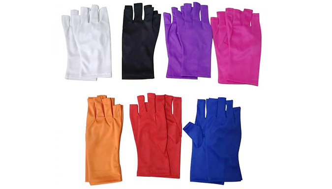 Fingerless UV Blocking Manicure Gloves - 7 Colours from Go Groopie IE