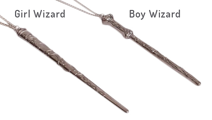 Wizard-Inspired Wand Necklace - 4 Designs