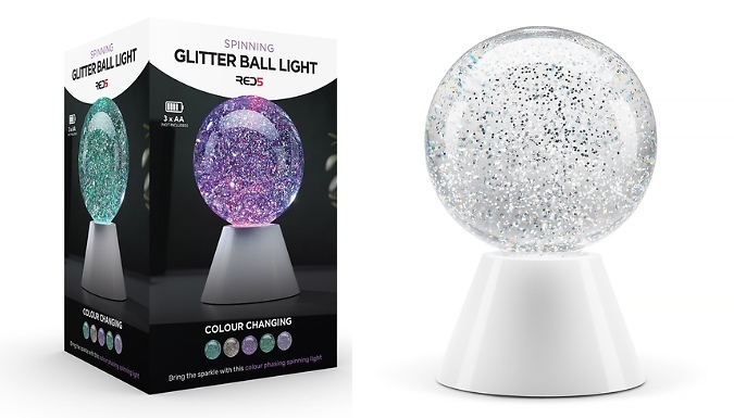 RED5 Spinning Glitter Ball Light