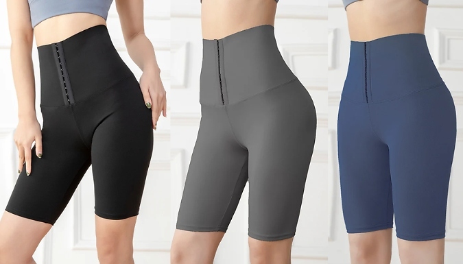 Women's Corset-Style Waist Trainer Shorts or Leggings - 3 Sizes, 3 Colours