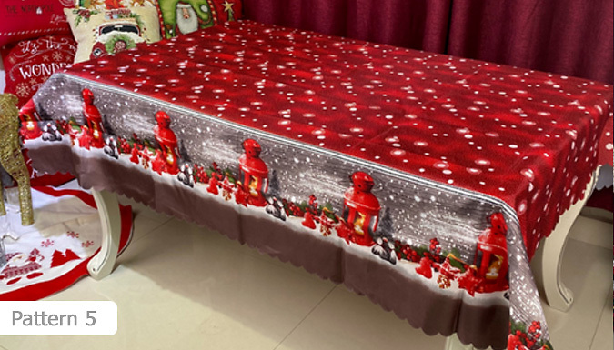 Festive Christmas Tablecloths - 5 Patterns