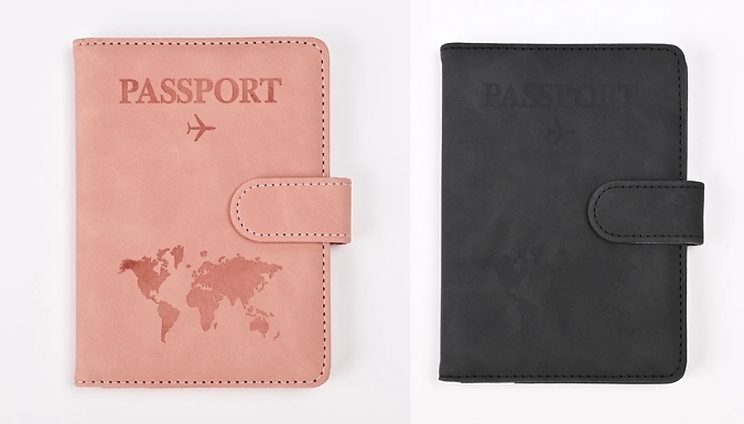 RFID PU Passport and Card Holder - 7 Colours