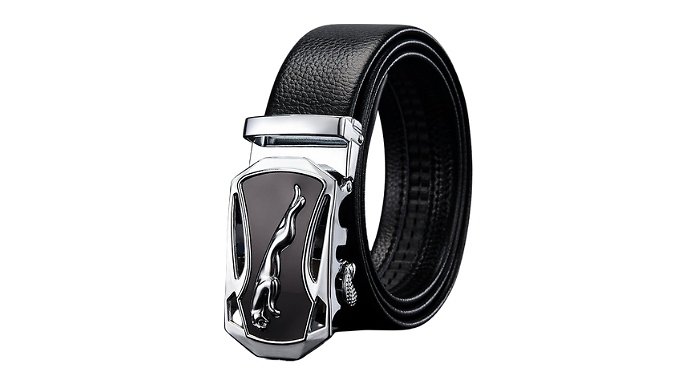 Men's PU Leather Buckle Belt - 2 Colours & Styles